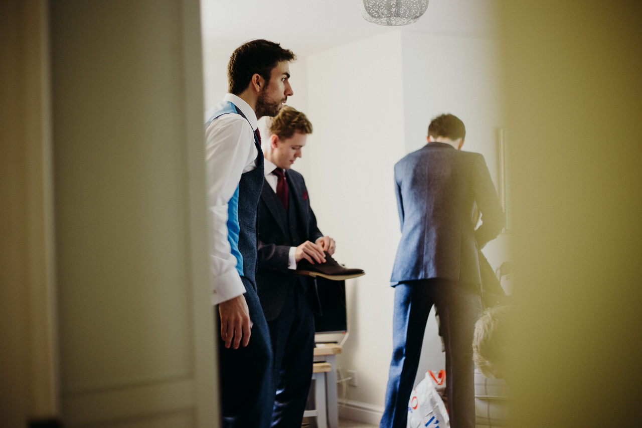 The ushers getting ready